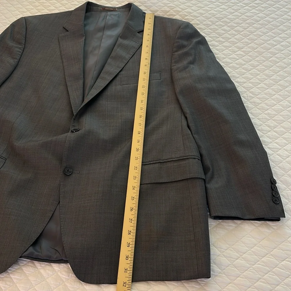 Peter Millar Gray‎ Two Button Wool Blazer Sport Coat Men’s Size 48R